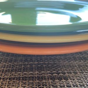 Fiesta Plates Lot of 3: yellow, green, orange